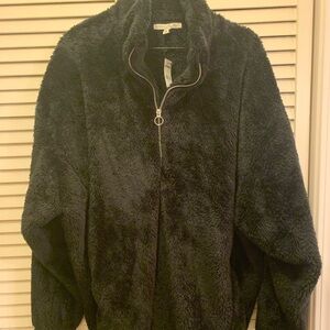 Express black sweatshirt zip up brand new with tags large